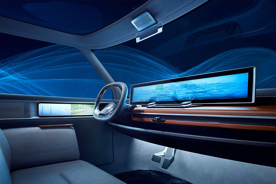 Interior do Honda Urban EV Concept