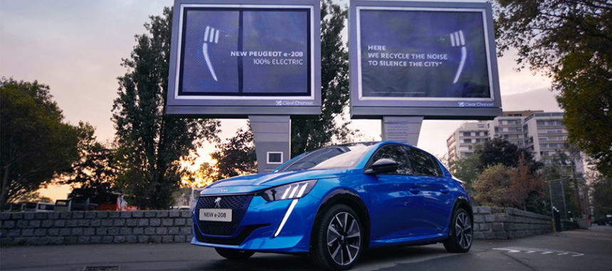 Billboard peugeot e-208