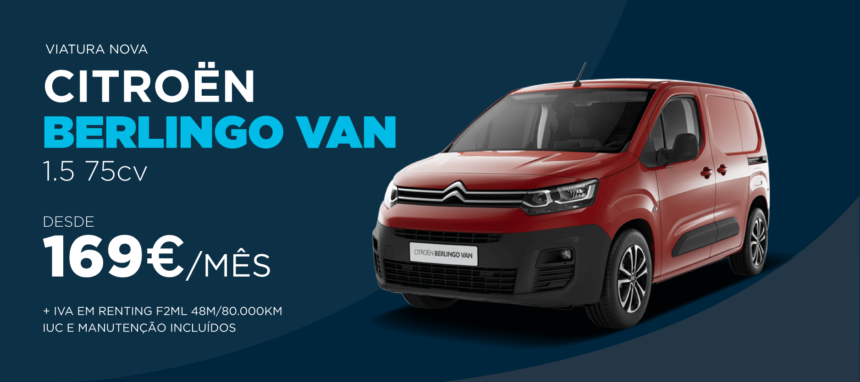 Novo Citroën Berlingo desde 169€ por mês