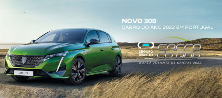 Novo Peugeot 308 eleito “Carro do Ano 2022” em Portugal no “Troféu Volante de Cristal”