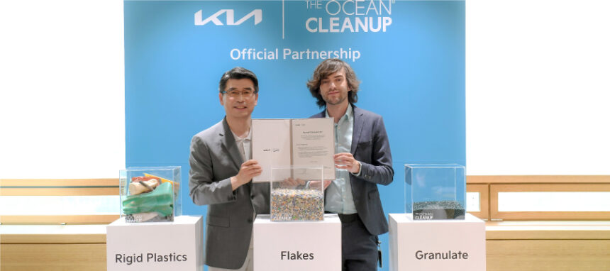 Parceria entre a Kia e The Ocean Cleanup