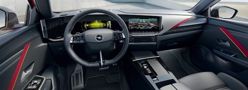 Interior do Opel Astra