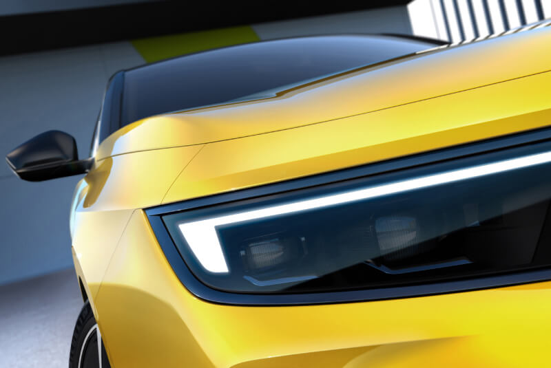 Assinatura luminosa do Opel Astra Híbrido Plug-in