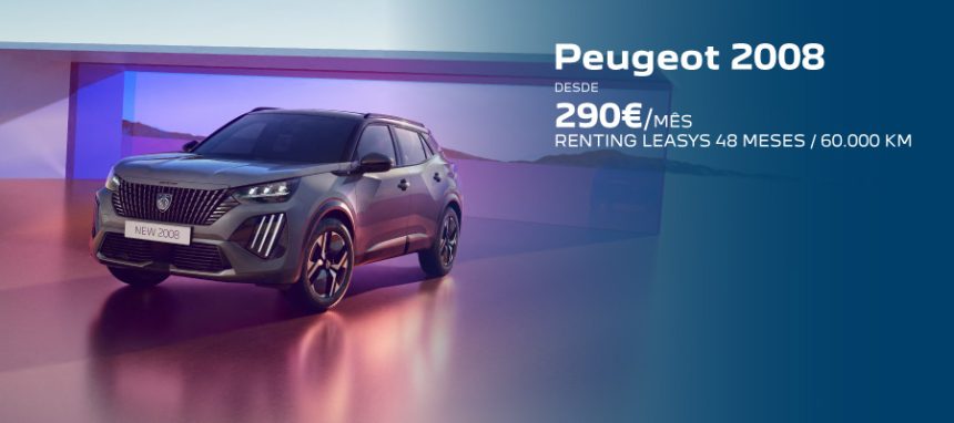 Peugeot 2008 desde 290€/mês