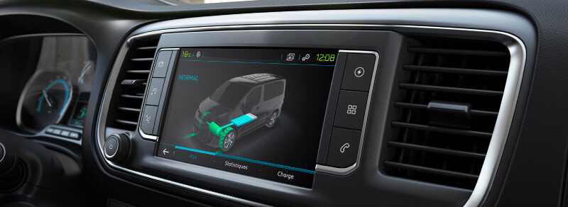 Touchscreen do Peugeot e-Expert