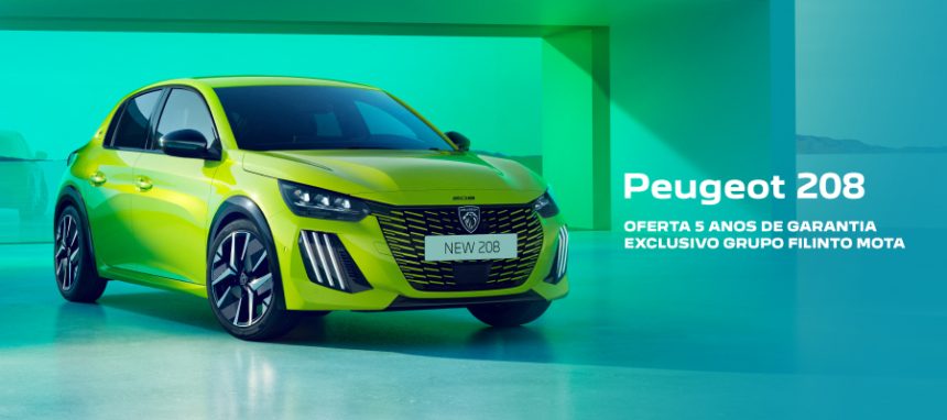 Novo Peugeot 208 com oferta de 5 anos de garantia