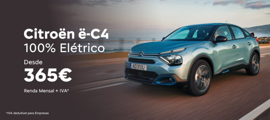 Citroën ë-C4 desde 365€/ mês + IVA*