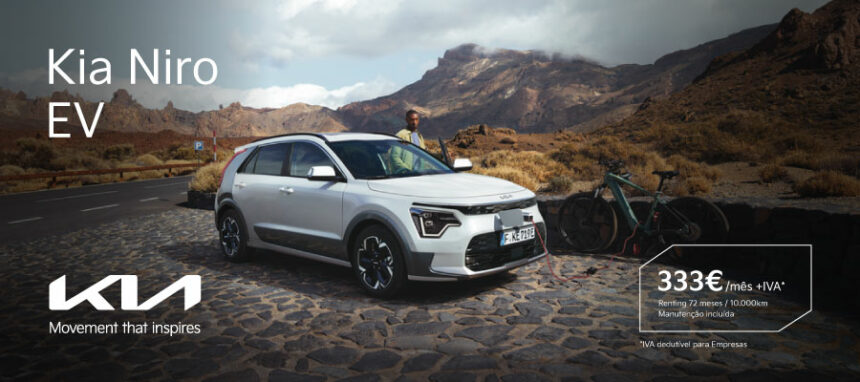 Novo Kia Niro EV desde 333€/mês + IVA*
