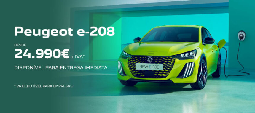 Novo Peugeot e-208 desde 24.990€ + IVA*