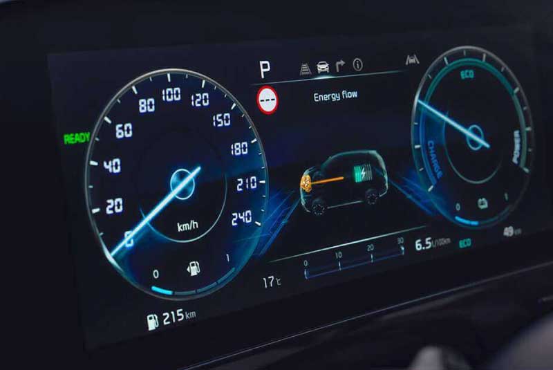 Painel de instrumentos do Novo Kia Sportage PHEV