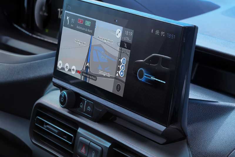 Ecrã tátil do Novo Peugeot Partner 2024