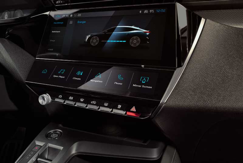 Ecrã do Novo Peugeot e-408