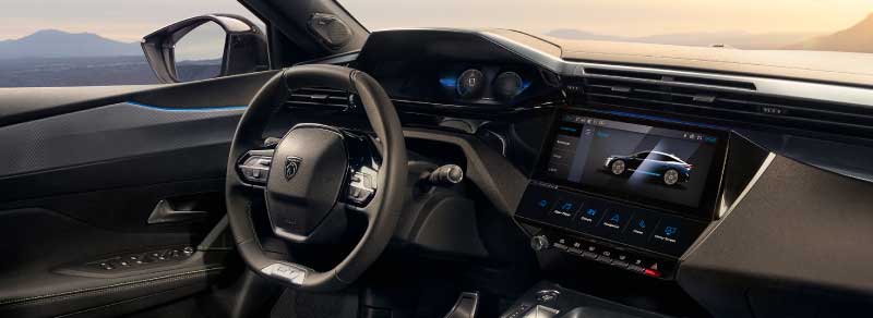 Interior do Novo Peugeot e-408