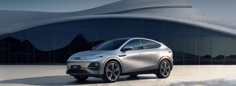 Design lateral do Novo XPENG G6