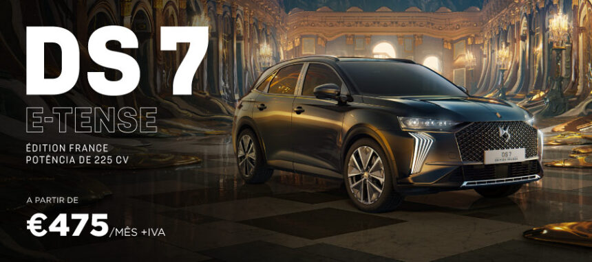Novo DS 7 E-Tense Édition France desde 475€/mês + IVA*