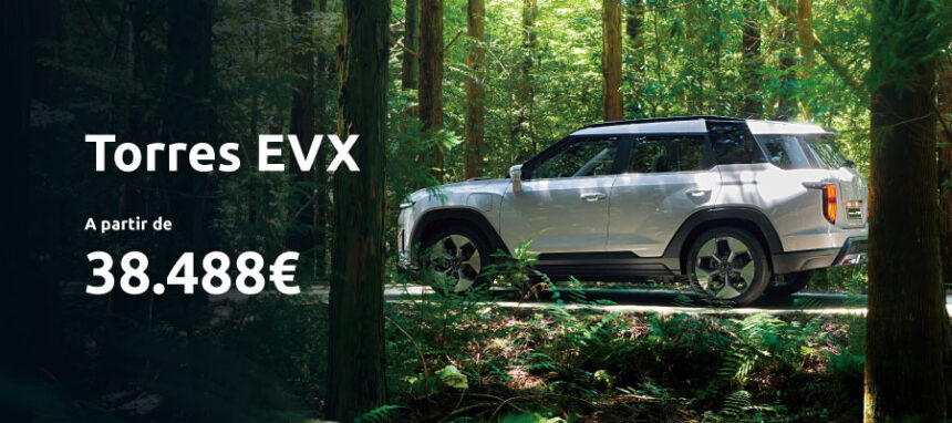 Novo KGM Torres EVX a partir de 38.490€