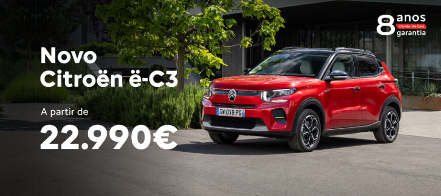 Novo Citroën ë-C3 a partir de 22.990€