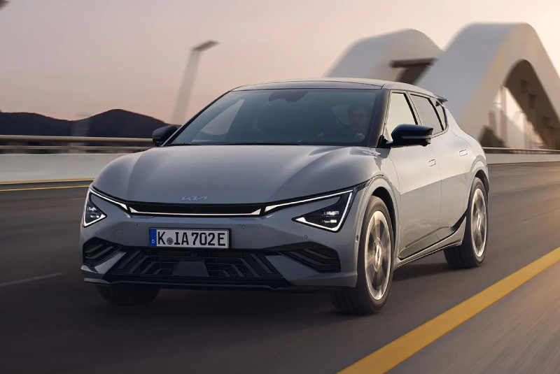 Secção frontal do Novo Kia EV6 2025