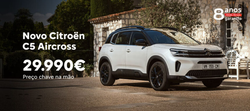 Novo Citroën C5 Aircross por 29.990€