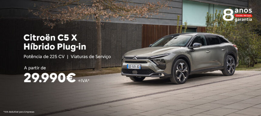 Novo Citroën C5 X Híbrido Plug-in a partir de 29.990€ + IVA*