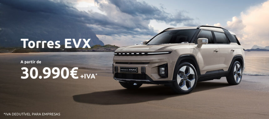 Novo KGM Torres EVX a partir de 30.990€ + IVA*