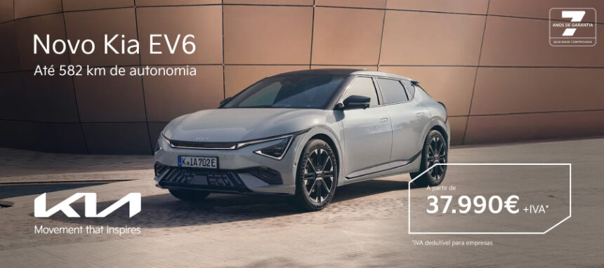 Novo Kia EV6 a partir de 37.990€ + IVA*