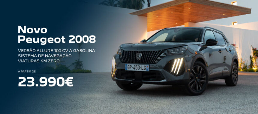 Novo Peugeot 2008 a partir de 23.990€