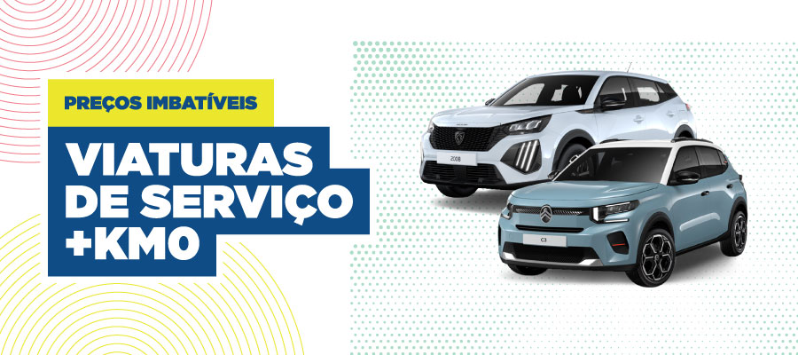 De 26 a 29 de junho, aproveite os preços imbatíveis em Viaturas de Serviço e KM Zero