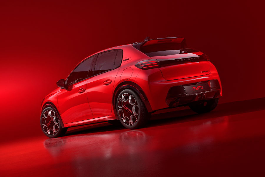 Silhueta do Novo Peugeot e-208 GTi
