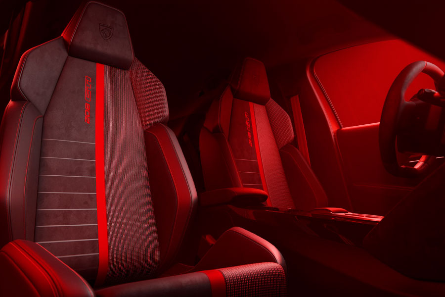Bancos desportivos do Novo Peugeot e-208 GTi