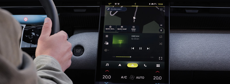 Ecrã do Novo Citroën C5 Aircross Híbrido 2025