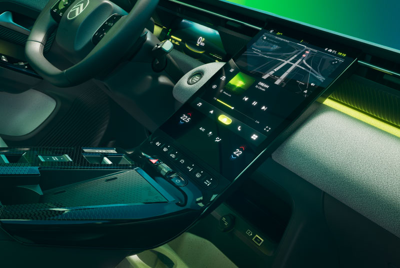 Ecrã do Novo Citroën ë-C5 Aircross 2025