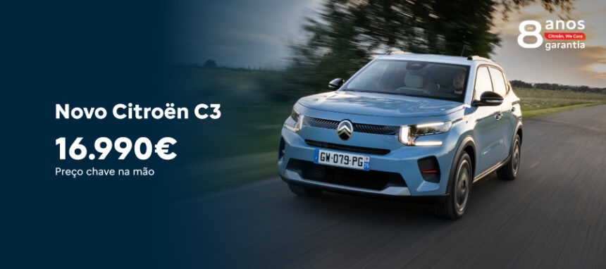 Novo Citroën C3 por 16.990€
