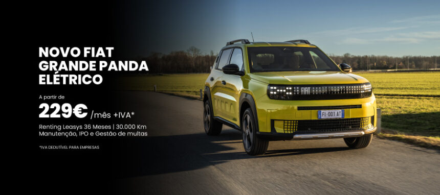 Novo Fiat Grande Panda Elétrico partir de 229€/mês + IVA*