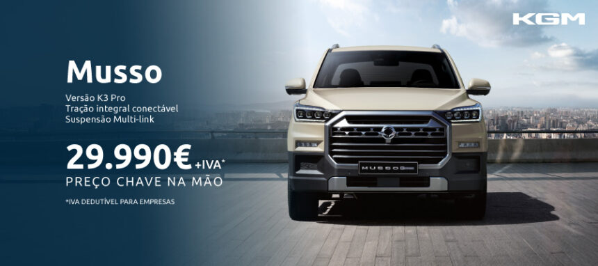 Novo KGM Musso por 29.990€ + IVA*