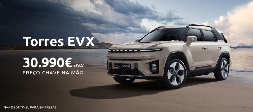 Novo KGM Torres EVX por 30.990 + IVA*