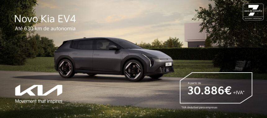 Novo Kia EV4 a partir de 30.886€ + IVA*