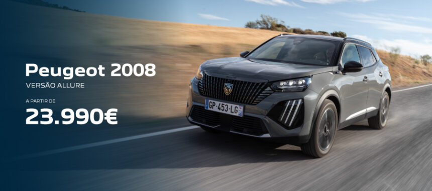 Novo Peugeot 2008 a partir de 23.990€