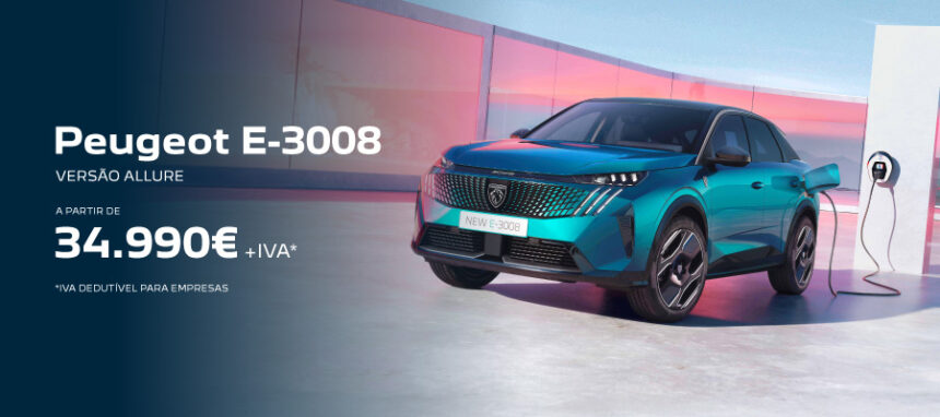 Novo Peugeot e-3008 a partir de 34.990€ + IVA*