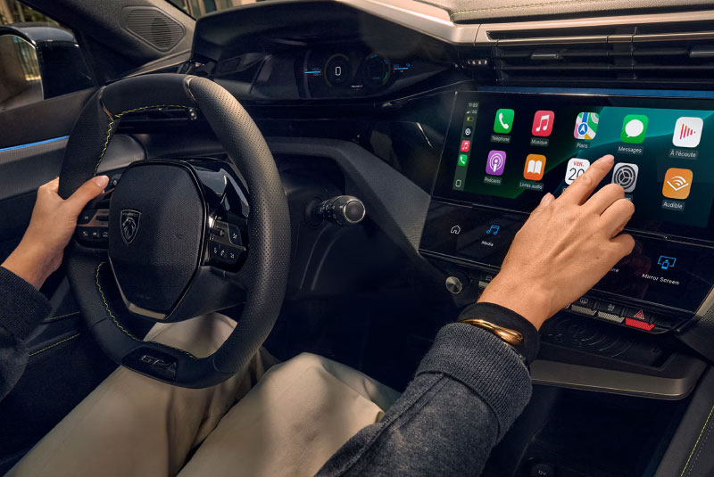 Ecrã táctil do Novo Peugeot 308 Plug-in Hybrid 2025