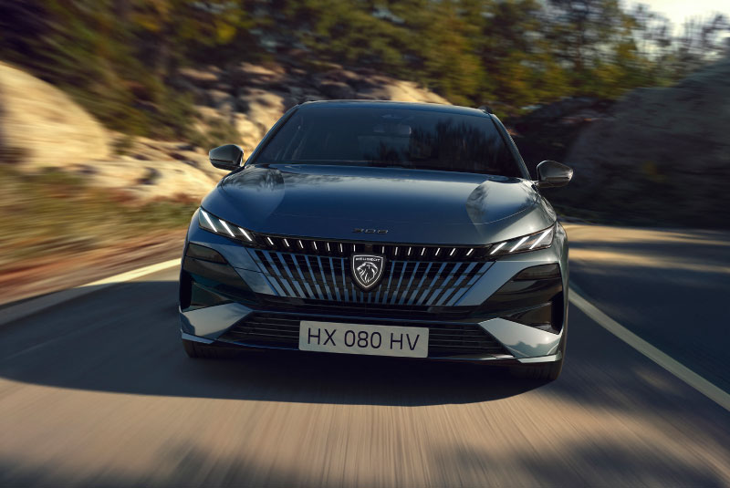 Secção frontal do Novo Peugeot 308 SW 2025