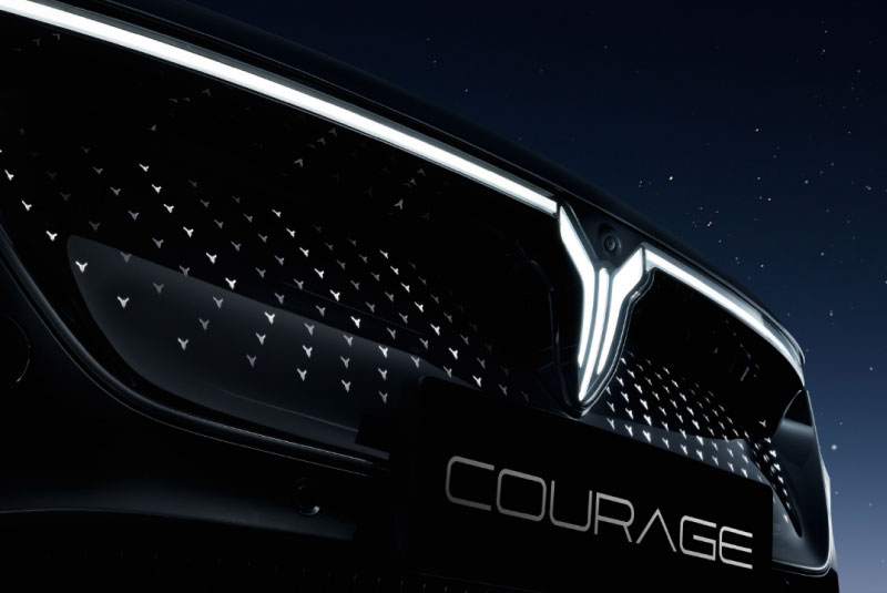 Grelha do Design do Novo VOYAH COURAGE 2025
