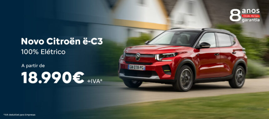 Novo Citroën ë-C3 a partir de 18.990€ + IVA*
