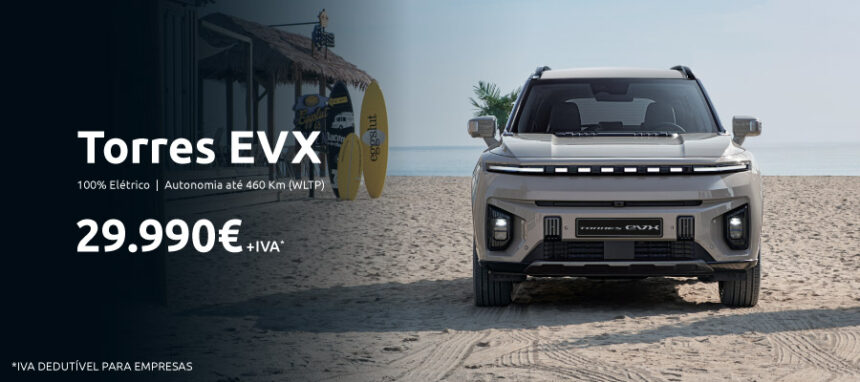 Novo KGM Torres EVX a partir de 29.990€ + IVA*