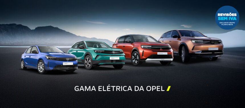 Gama Opel 100% Elétrica a partir de 199€/mês + IVA ou 20.490€ + IVA