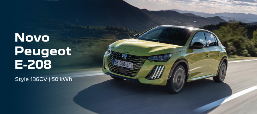 Novo Peugeot e-208 a partir de 239€/mês + IVA*