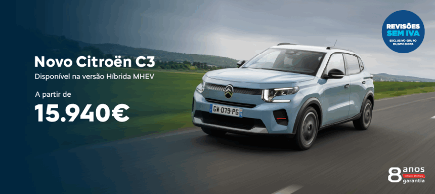 Novo Citroën C3 a partir de 15.940€