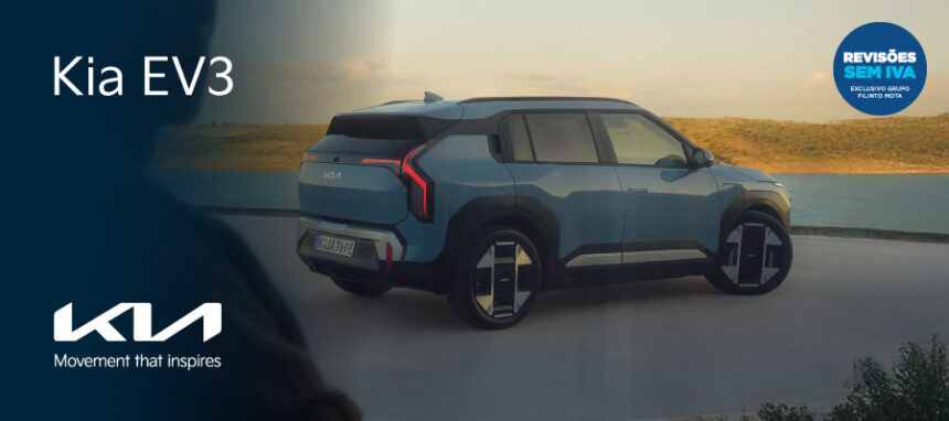 Novo Kia EV3 a partir de 27.495€ + IVA* ou 280€/mês + IVA*