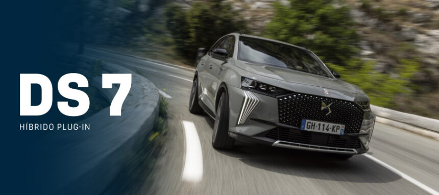 Novo DS 7 Híbrido Plug-in a partir de 425€/mês ou 37.400€ + IVA*