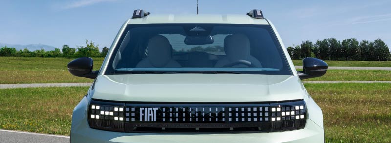 Grelha frontal do Novo Fiat Grande Panda 2025